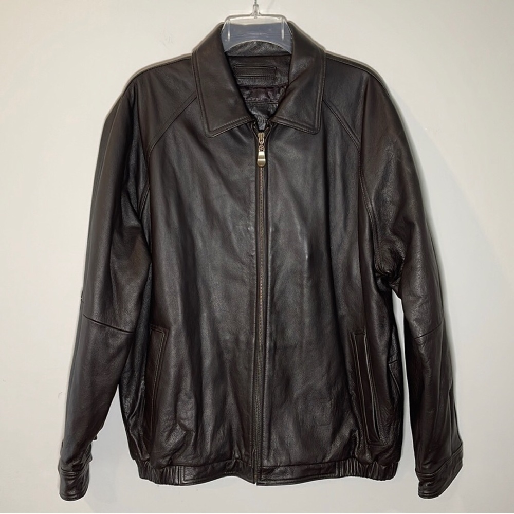 Knightsbridge Genuine Leather Jacket mens medium